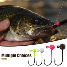 MAFIMOEA 20 piezas Kit de señuelos de mosca para pesca de crappie, cabezas de jig aptas para pesca con mosca, 0,4 g, 0,8 g, 1 g, 1,5 g