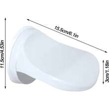 Andiker Shower Foot Rest, Bathroom Pedal With Suction Cup Shower Shaving Legs Aid, No Drilling For Home Hotel Bathroom Toilet Use (White) - 白色 - 查看 2