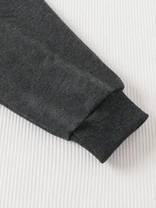 3 paia di pantaloni sportivi casual con tasche, di colore unito, alla moda, per autunno/inverno, per ragazzi