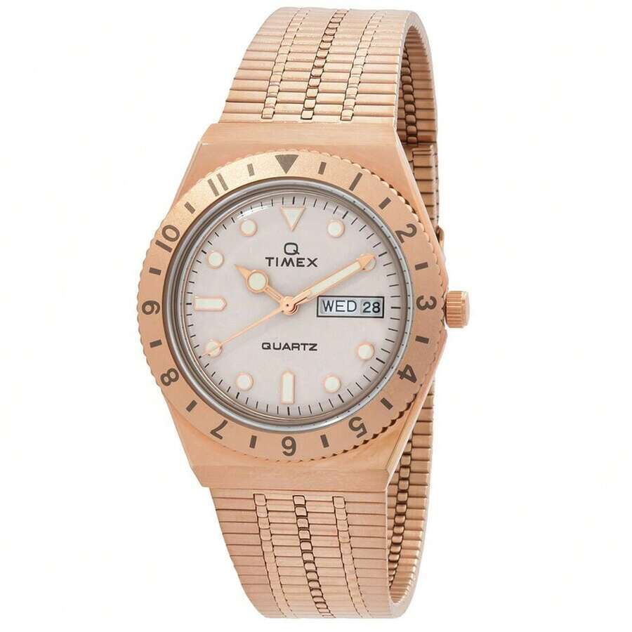 Timex Q Quartz Cream Dial Women's Watch TW2U95700VQ - Màu be - Xem 1