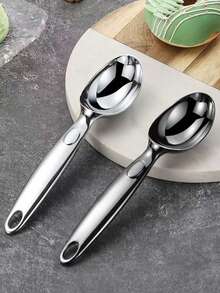 1pc Custom Ice Cream Dipping Tool Custom With Your Name Personalize Stainless Steel Ice Cream Scoop Versatile Dessert Spoon For Ice Cream Fruit And More Comfortable Grip Scoop For Home Use Christmas Gifts - Multicolor - View 8