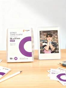 50 hojas/paquete, película de tarjeta CPP transparente de alta calidad de 3 pulgadas, cubierta protectora de tarjeta B8 reforzada