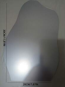 Acrylic Cloud-Shaped Wall Mirror, Adhesive Bathroom Soft Mirror, Asymmetrical Makeup Mirror, No Drilling Required - Multicolor - View 7