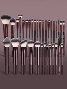 MAANGE Set de 13/25/26/30/31/33 piezas de brochas de maquillaje profesionales, incluye brochas para polvos, rubor, corrector, contorno, contorno de nariz, sombras de ojos, cejas, detalles, base, rostro y iluminador, para uso diario y viajes, accesorios de maquillaje, regalos para amigos