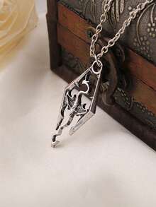 1 件复古朋克哥特风格翼龙吊坠项链男士款，带链 - 飛龍 - 查看 8