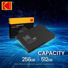 Kodak 柯达X120 Pro系列 512GB 2.5英寸 内置SSD 耐高温 台式机外置固态硬盘 电池不带电池 1T云存储容量 - 黑色 - 查看 12