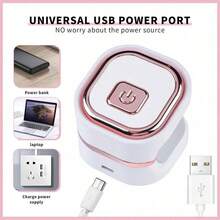 OBOVAY Mini Nail Lamp, USB Gel Nail Polish Curing Light, Portable Nail Dryer, Manicure Tool, Holiday Gift, Christmas Gift - Pink - View 4