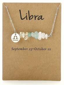 Aries,Taurus,Gemini,Cancer,Leo,Virgo,Libra,Scorpio,Sagittarius,Capricorn,Aquarius,Pisces,Constellation Crystal Necklace  Suitable For Halloween, Christmas, Thanksgiving, New Year Gift - 十二星座 - 查看 12