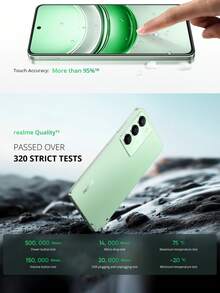 Realme 14X 5G 新品 2025 智能手机 大内存 5000mAh 长续航 120Hz 流畅显示屏 50MP AI 摄像头 IP64 防水 军用级保护 水晶 6+128GB/8+256GB 绿/黑 - 綠色 - 查看 9