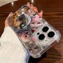 Funda a prueba de golpes de borde suave y moderno, patrón de gafas de moda, funda de teléfono divertida con mono, compatible con iPhone 16 15 14 13 12 11 Pro Max X XR XS MAX 8 7 Plus, funda trasera transparente suave a prueba de golpes. Esta funda a prueba de golpes es un compañero confiable para tu teléfono. Esta funda a prueba de golpes es un compañero confiable para tu teléfono. - 1 pieza - Ver 4