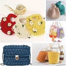 1 pièce 100g Fil de t-shirt, 30m/pièce Fil élastique de tissu pour crochet et tricot DIY, fil épais pour bretelles, pour projets de couverture, tapis et décoration maison faits main au crochet