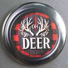 1PC Manual Christmas Bottle Opener Refrigerator Magnets For Beer And Beverages - Easy To Hold Round Bottle Opener, Decorative Fridge Magnet With Nativity, Santa Claus, Snowman Elements, Fun Kitchen Supplies, Thanksgiving, Christmas And New Year Gifts, Christmas Party Supplies, Family Dinner