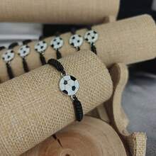 Football-Themed Bracelet Set, Unique Gift For Football Enthusiasts.Elegant, Delicate, And Subtle.