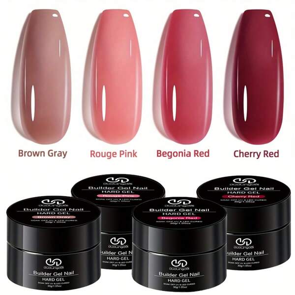 Hard Gel Nail Extension Nail Strengthening Gel Nail Art Beginner U V Nail Gel Suitable For Professional Nail Salon Home DIY