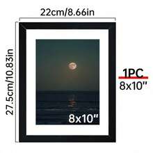 1/3 件相框，用于墙壁和桌面展示的相框，用于桌面艺术装饰，用于生日派对装饰，用于家庭客厅办公室装饰，母亲节新年复活节礼物，黑色，长方形，无图片礼物毕业 - 彩色 - 查看 13