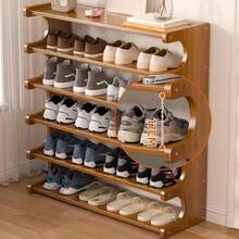 Zapatero de Bamb de Varios Niveles, Zapatero Recibidor Madera, Zapatero Alto Baldas para Entrada, Dormitorio o Pasillo, Estante para Zapatos para Casa 2 tier/30cm - 2 niveles/30 cm - Ver 5