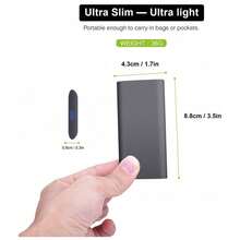 2TB Portable External SSD, External Hard Drive 2tb Solid State Drive Fast Speed Flash Drive SSD Type C USB 3.1 2000gb For PC, Desktop, Laptop,  One,  360 - 銀色-2TB - 查看 3