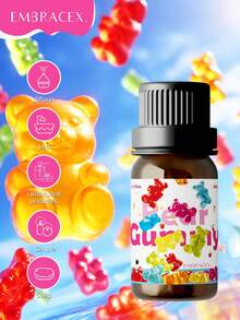 EMBRACEX. 10ml 小熊软糖香薰精油，香薰油 - 用于蜡烛、肥皂制作、芳香疗法、扩散器、家庭护理和加湿器，适用于卧室、家居香薰、芳香疗法、日常使用和节日礼物 - 小熊軟糖 - 查看 12