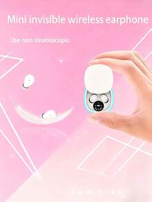 2025 Ultra - Mini Wireless Earbuds: Invisible Sports, Sleep, Work & Class Earphones With Deep Bass - White & Beige, Ideal For Daily Use, Perfect Gift For Students & Fitness Lovers