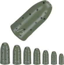 Pesos de Gusano de Tungsteno Reaction Tackle para Pesca de Lubina - Plomos en Forma de Bala para Texas y Carolina Rig - Calabaza verde - Ver 4