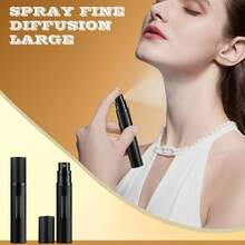 1pc Redesigned Perfume Spray Bottle, Portable Perfume Refillable Atomizer, Bottom Fill Mini Spray Travel Perfume Bottle, Pump Fills Directly From The Bottom Without Removing The Cap, 100% Pure Glass Inner Bottle, With A Visible Window So You Can Easily Know How Much Perfume Is Left, Available In 5ml / 8ml /10ml