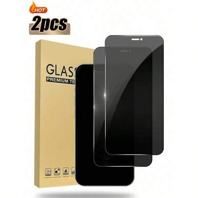 2 Pack Gehärtetes Glas Bildschirmschutz, Aus Hochwertigem Aluminiumlegierung Anti-Spionage Mattem Material, 25° Anti-Spionage, Kratzfest, Wasserdicht, Bruchsicher, Glatte Oberfläche, Kompatibel Mit IPhone7/8/X/XR/11/12/13/14/15/16/16e/17/17 Air/17 Pro/17 Pro Max Bildschirmschutz Essentials, Geeignet Für Täglichen Schutz, Büro, Privatsphäre Bildschirmschutz Handy Zubehör Stoßfest, Kratzfest