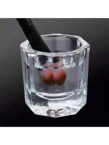 1/2/3/12 pezzi Coppetta per unghie in vetro cristallo, piatto per liquido acrilico, ciotola trasparente, contenitore per polvere, contenitore per liquido acrilico per unghie e scatola in vetro, accessori per decorazione unghie