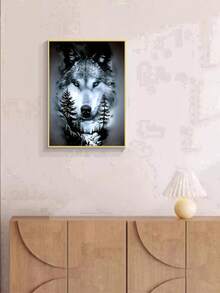 1pc DIY Diamond Painting - Wolf, Full Drill, Home Decor, 11.8*15.7in/30*40cm