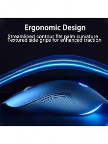 HP M280 遊戲有線滑鼠 RGB自訂流光燈效 高精度光學追蹤 防滑磨砂握感 即插即用USB 電競通用周邊 黑色靜音 - 黑色靜音 - 查看 3