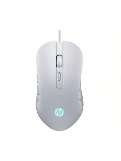 HP 사용자 정의 가능한 RGB 조명, 고정밀 광학 추적, 미끄럼 방지 매트 그립, 플러그 앤 플레이 USB, 범용 게임 주변 장치, 흰색 및 저소음 기능을 갖춘 M280 유선 게임 마우스