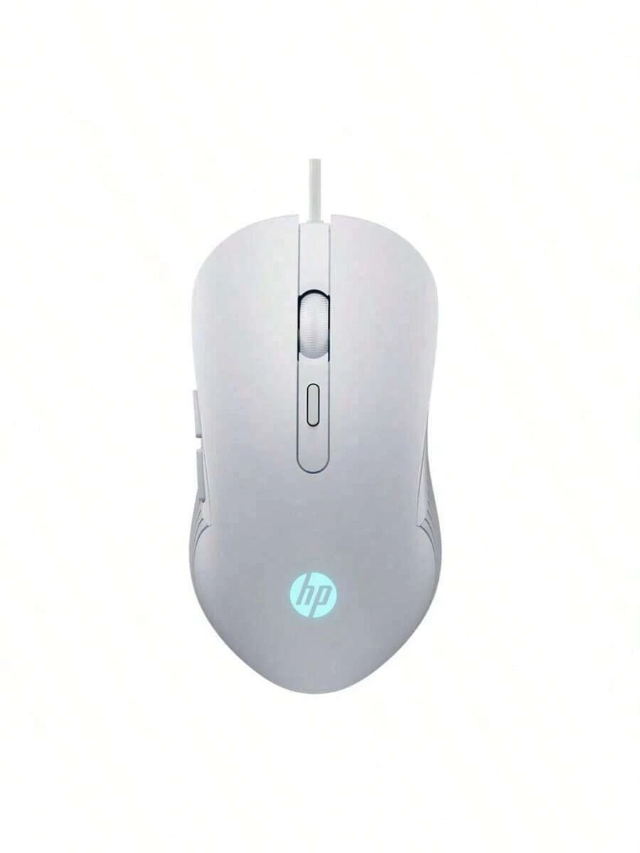 HP M280 Wired Gaming Mouse With Customizable RGB Lighting, High-Precision Optical Tracking, Non-Slip Matte Grip, Plug-And-Play USB, Universal Gaming Peripheral, White And Quiet - White Mute - View 1