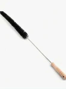 1 个散热器清洁刷，灵活的长木柄清洁除尘器，适用于散热器和滚筒式烘干机、绒毛和洗衣机 - 适用于清洁平板散热器（款式随机发货） - 黑色 - 查看 6