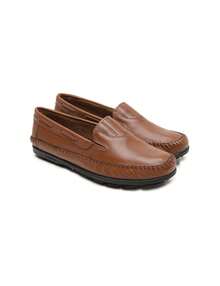 Mocassim Sapatilha Masculino Couro Legítimo Scarpazi 920 - Caramelo - Visão 1