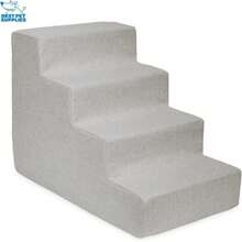 Best Pet Supplies Dog Stairs & Steps - CertiPur-US Made In USA Foam Steps For Small Dogs & Cats, Non-Slip Indoor Balanced Pet Step Support, Dog Ramp, No Assembly, Sand, 4-Step (18-Inch Height),21720290 - 無色 - 查看 2