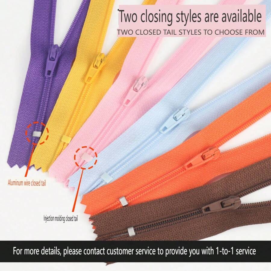 10pcs/5pcs Colorful Nylon Zippers, 30 Color Mixed Zippers, Tailoring Skirts, Clothes, Pants, Clothing Duvet Covers, Sewing And Closing Products 10 Pcs (Single Opening) Zipper For Jacket Black Plastic Coat Zipper Replacement, Separating Zipper For Coat, Down Jacket, Sweatshirt, Clothes, Parka, And More Multi-Color Resin Zipper With Plastic Teeth Suitable For DIY Sewing, Handicrafts