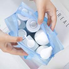 5-teiliges Reise-Kulturtasche-Set - Blumenmuster & durchsichtige PVC-Kosmetiktaschen mit wasserabweisenden Reißverschluss - Mehrkammer-Organizer für Flaschen, Kosmetika & Bürobedarf - TSA-konforme Flughafen-Essentials, Gym-Duschkorb, Muss-haben für College-Wohnheim, Kreuzfahrt-Urlaubspackung, minimalistischer Vanity-Organizer