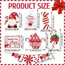 11-Piece Christmas Tiered Tray Decor Set - Farmhouse Style With Candy Canes, Santa Claus, Etc. - For Holiday Home And Party Decor - Spreading Holiday Cheer Christmas Decorations Home Christmas Gifts Christmas Decor