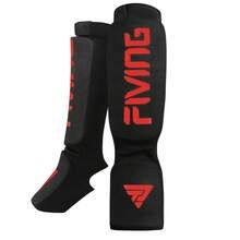 1 Pair Knitted Muay Thai/MMA Leg Guards, Adult Unisex Leg & Foot Protection For Training & Competition