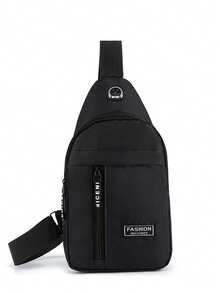 1 件男士单肩包，父亲节礼物，徒步旅行多功能胸包，轻便单肩背包，趣味礼物