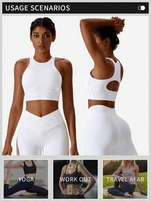 MFVIM Damen Sport Trägerhemd, Formende Weste, Hochelastische Lauf- und Fitness-Bekleidung, Stoßabsorbierende Weste, Bequem & Hautfreundlich, Geeignet für alle Jahreszeiten