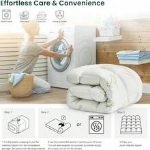 Bamboo Mattress Pad, Rayon Derived From Bamboo, 600 GSM Breathable Mattress Topper Pad, Thick Pillow Top Mattress Pad With Stretches Up 8"-20" Deep Pocket - Green - View 7