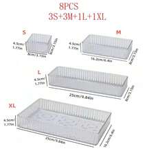 صندوق تخزين مكياج أكريليك كبير السعة، صندوق عرض أدوات التجميل متعدد الوظائف، صينية تخزين مقسمة متعددة الأحجام، أدوات العناية باليدين، صندوق تخزين مستحضرات التجميل، منظم الخزانة، صندوق تخزين المكتب والخزانة، ملحقات الحمام، منظم الوجه والأدراج، منظم متعدد الأغراض لتخزين المنزل