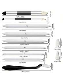 30pcs/Set Sketch Drawing Blending Tool Kit, Sponge Brush And Pencil, Student Artist Charcoal Sketch - Sets - View 2