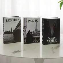 3件套仿书装饰、豪华装饰书、客厅装饰、家居装饰、咖啡桌书籍、现代时尚装饰书、可堆叠展示书、酒店装饰、礼品 - 极简主义仿书装饰、北欧家居装饰书、咖啡店装饰、展厅桌面仿书、展厅摄影道具仿书 - 3PCS - 查看 12