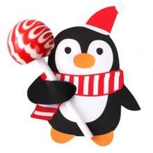100 Santa Claus And Penguin Christmas Lollipop Decorative Paper Cards - Perfect For Use As Candy Wrapping Paper, Suitable For Christmas Gifting (Without Candy). A Christmas Essential!