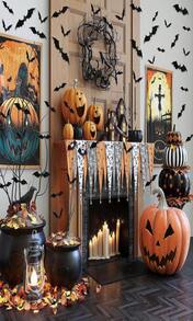 ZYFLSQ 120 Pcs Bats Wall Decor Halloween Decorations, 3D Bat Stickers For Home Decor 4 Size Scary Black Spooky Bats Party Supplies