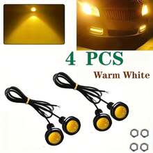 4 件装 18 毫米 LED 汽车鹰眼灯 12V 专用照明灯具适用于所有类型的车辆 - 4pcs - 查看 2