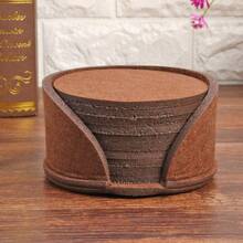 10 Stücke runde Filz-Untersetzer für Camping-Küche, hitzebeständige Untersetzer für Kaffee, Tee, Schutz des Esstisches, Küchenausstattung, Geschenk zu Feiertagen - Verschiedenfarbig - Übersicht 13