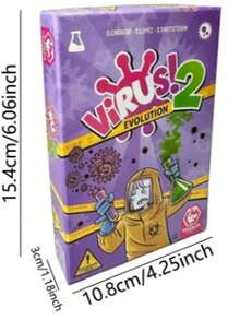 1PC Goliath Virus Card Game The Contagiously Fun Card Game, Green Halloween Christmas Gifts Board Game,Winter,Outdoor,Holiday Gifts, Game Gifts!Halloween, Christmas, Autumn, Perfect For Birthday Gifts,Back To School, Long-Lasting Gift For Friends & Loved Ones, Christmas/Valentine's Gift - Multicolor - View 12
