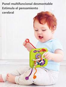 Juego De Enseñanza Para Bebés Con Cubo De Actividades 7 En 1, Juguete Para Bebé Cubo De Actividades, Niños Pequeños Montessori Juguetes Educativos, Cubos De Actividad Con Xilófono, Juguetes Montessori 7-En-1 Con Dentición, Cubos De Encaje De Formas, Juguetes Educativos Multifuncionales Para Niños y Niñas De 2 a 3 Años - color - Ver 4